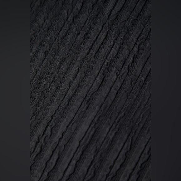 Black Halter Neck Ruffle Mini Dress - Picture 3 of 7